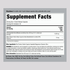 Image of the Supplement Facts panel for Ashwagandha 4500 mg, 120 Capsules, displaying ingredient information and nutritional details.
