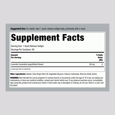 Lavender Calm, 90 Softgels