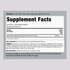 Image of the Supplement Facts panel detailing 1800 mg Cissus in 200 capsules.