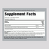 Label showing Supplement Facts for R-Alpha Lipoic Acid plus Biotin.