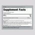 Kudzu Root 1600 mg Capsules Supplement Facts panel for a bottle of 100 capsules.