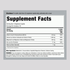 Label showing supplement facts for LN Calcium Magnesium Zinc plus D.