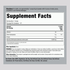 Label displaying supplement facts for Spirulina Organic Powder 16 oz.