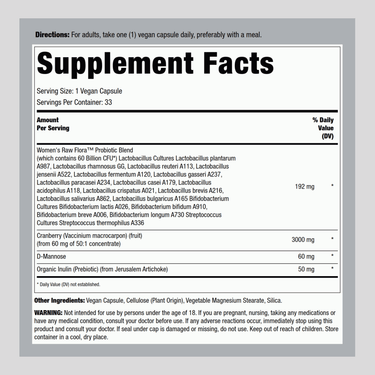 Women's Care Probiotic - 60 Billion CFU