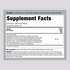 Supplement Facts panel for Resveratrol 600 mg, 120 Capsules.