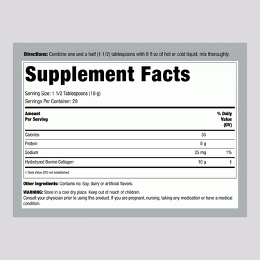 Grassfed Collagen Peptides, 7 oz (200 g) Powder