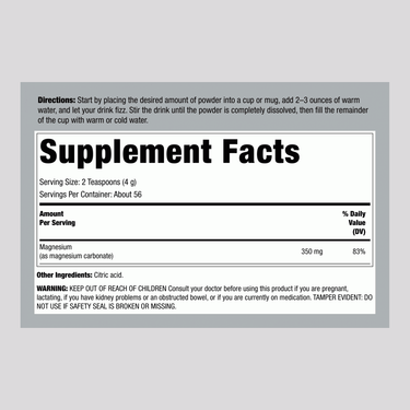 CALM Powder Unflavored, 8 oz (226 g)