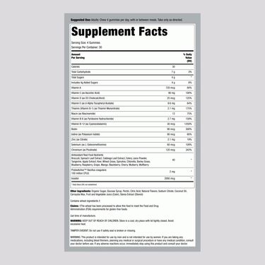 Men's Energy Multivitamin + Real Food Nutrients, 120 Vegetarian Gummies