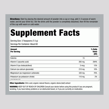 CALM plus Calcium Powder Raspberry-Lemon, 16 oz (454 g)