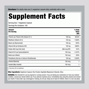 Supreme Stress B, 100 Vegetarian Capsules