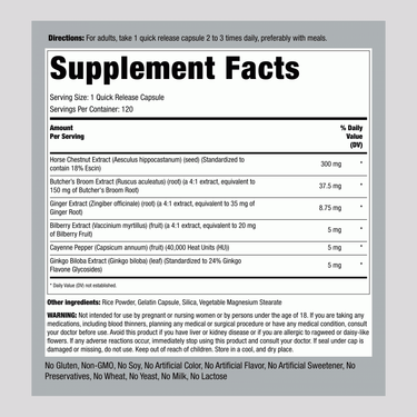 Circulation Complex (Double Strength), 120 Quick Release Capsules