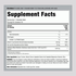 Supplement facts panel for Elderberry + C & Zinc with 60 chewable tablets.