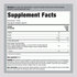 Displays the Supplement Facts panel for Creatine + Collagen Powder.