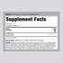 Image of Sea Moss Liquid 2 fl oz Supplement Facts panel, detailing nutritional information and ingredients in a concise layout.