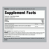 Supplement Facts panel for Liposomal Vitamin C 1650mg containing 250 softgels.