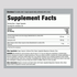 Supplement Facts panel for Turmeric, CoQ10, and Black Pepper 60 Capsules.