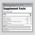 This image shows the Supplement Facts panel for Magnesium + Calcium Powder 16 OZ.
