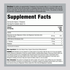 Label showing supplement facts for Relaxing Sleep Powder, 16 OZ.