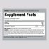 Supplement Facts for GTF Chromium 200 mcg, 250 Capsules.