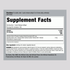 Supplement Facts for Odorless Garlic & Parsley Softgels 250-count.