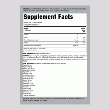 Multi Amino 1000 Caplets 200 Supplement Facts panel displayed.