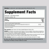 Turmeric Capsule 800 mg Supplement Facts panel displayed with detailed information on ingredients and nutritional content.