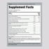 The supplement facts panel for Super Cortisol Support capsule, detailing serving size, ingredients, and nutritional information.