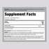 Supplement Facts panel for Carlyle Cascara Sagrada 450 mg, 250 capsules, displaying nutritional information and ingredient details.