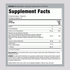 Supplement Facts panel for MaxCalm Mag 10 with Saffron, 180 g Powder.