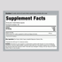 Image of the Supplement Facts panel for Slippery Elm Bark 4000 mg Capsules, 200 count.