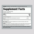 Supplement Facts panel for CoQ10 100mg with Black Pepper, 120 capsules.