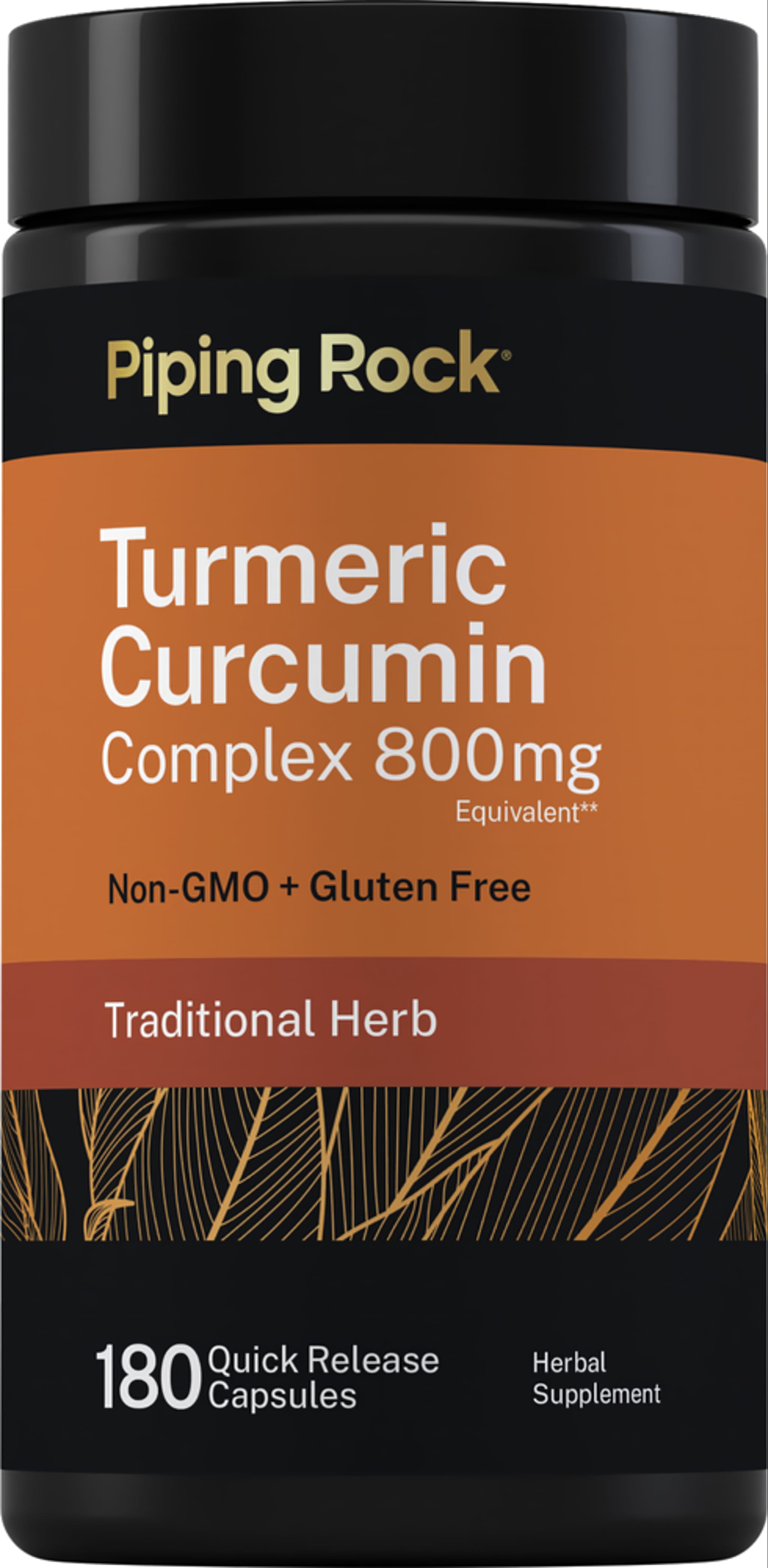 Turmeric Curcumin Complex, 800 mg, 180 Quick Release Capsules