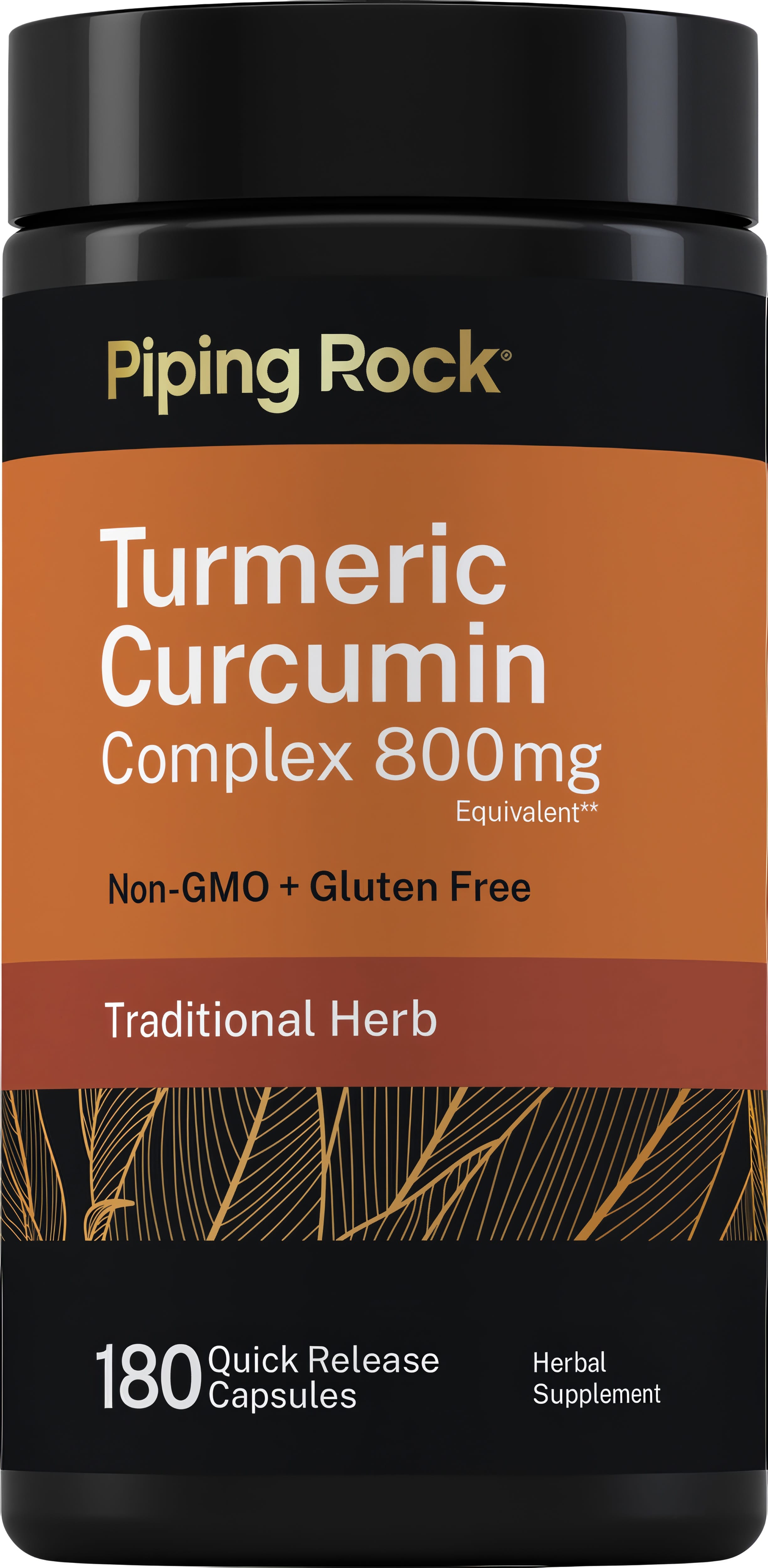 Turmeric Curcumin Complex, 800 mg, 180 Quick Release Capsules