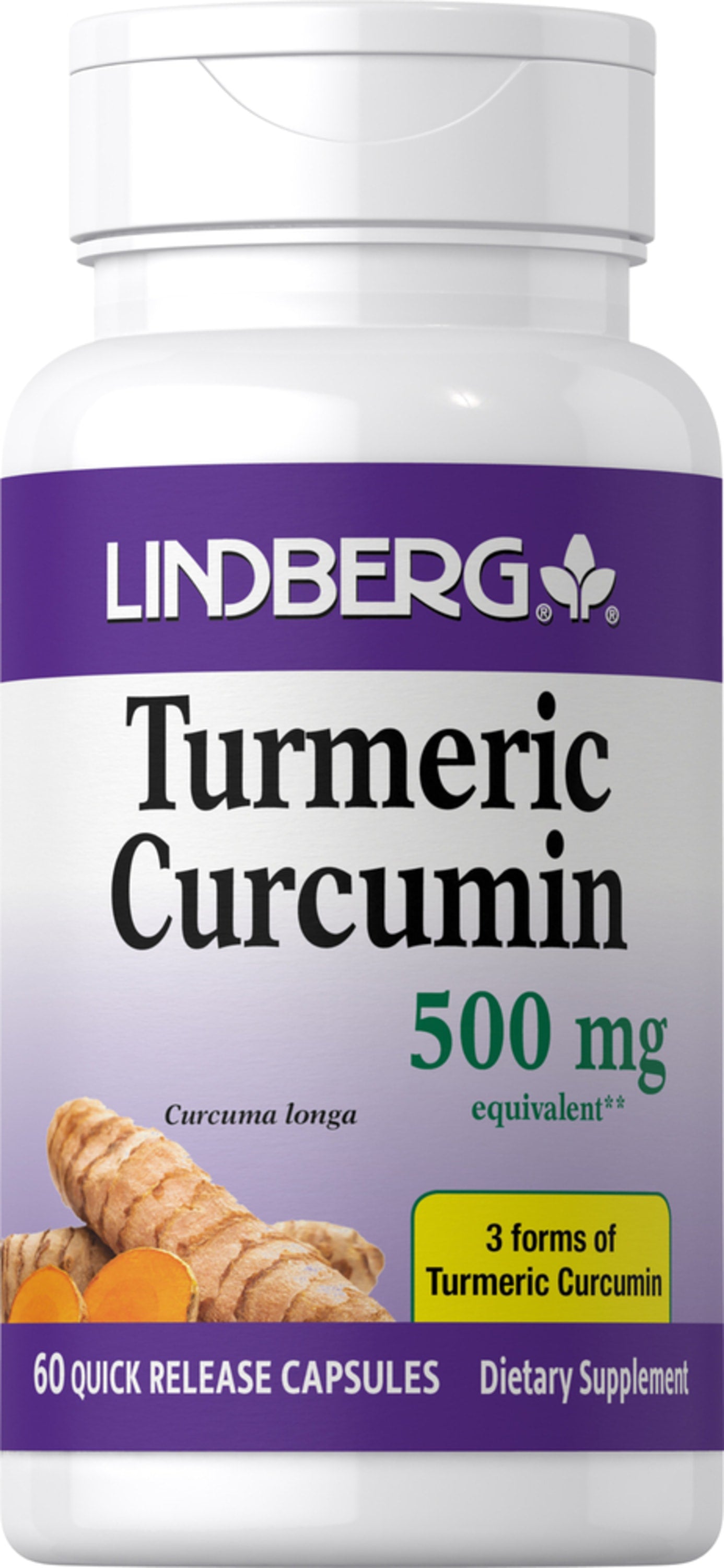 Turmeric Curcumin Standardized Extract, 500 mg, 60 Quick Release Capsules