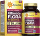 Women's Care Ultimate Flora Probiotic with 25 Billion CFU, 12 strains, 60 delayed-release vegan capsules.