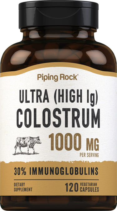 Ultra Colostrum (High IG), 1000 mg (per serving), 120 Vegetarian Capsules