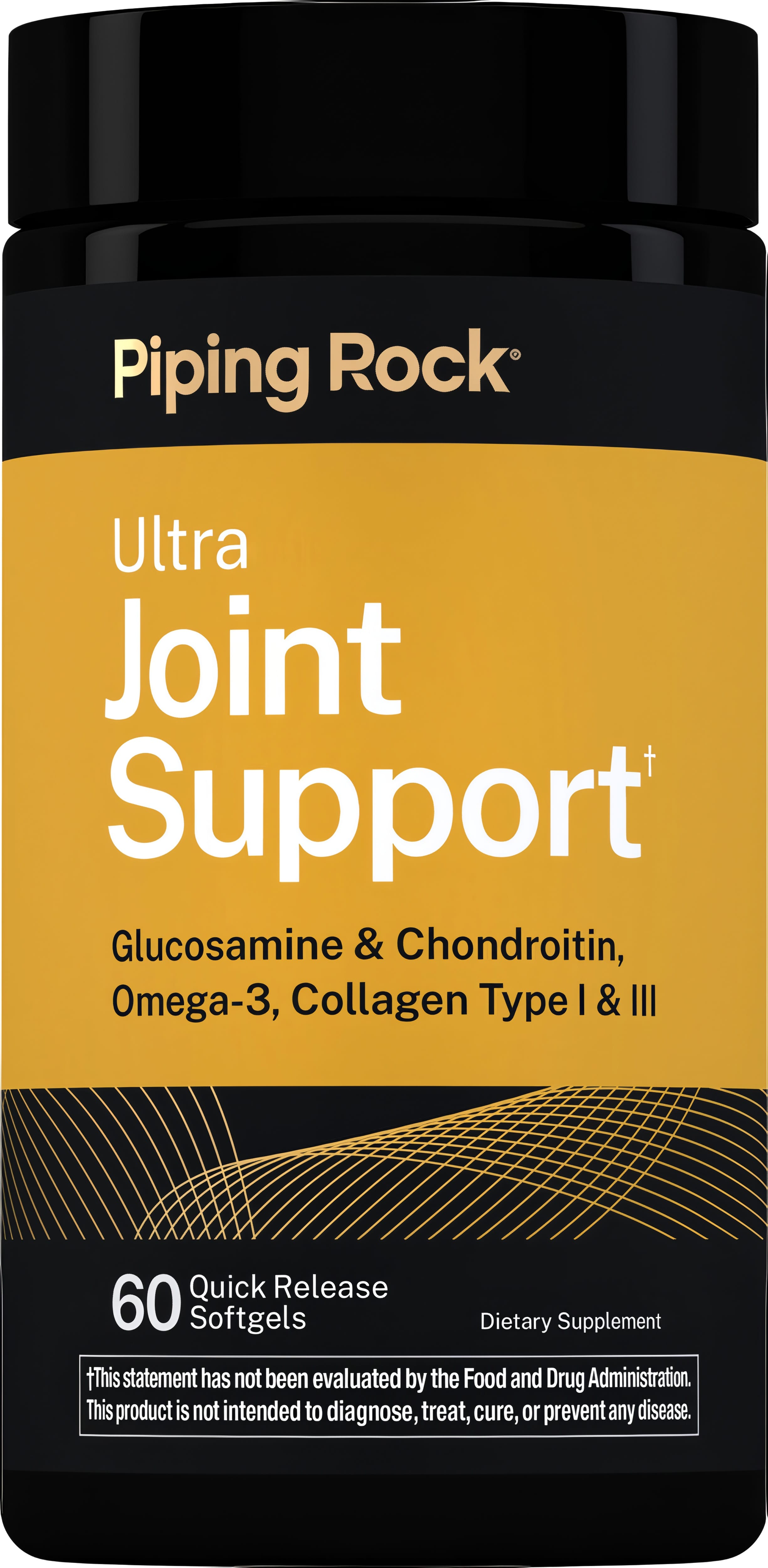Ultra Joint Support Glucosamine, Chondroitin, Omega-3 & Collagen, 60 Quick Release Softgels