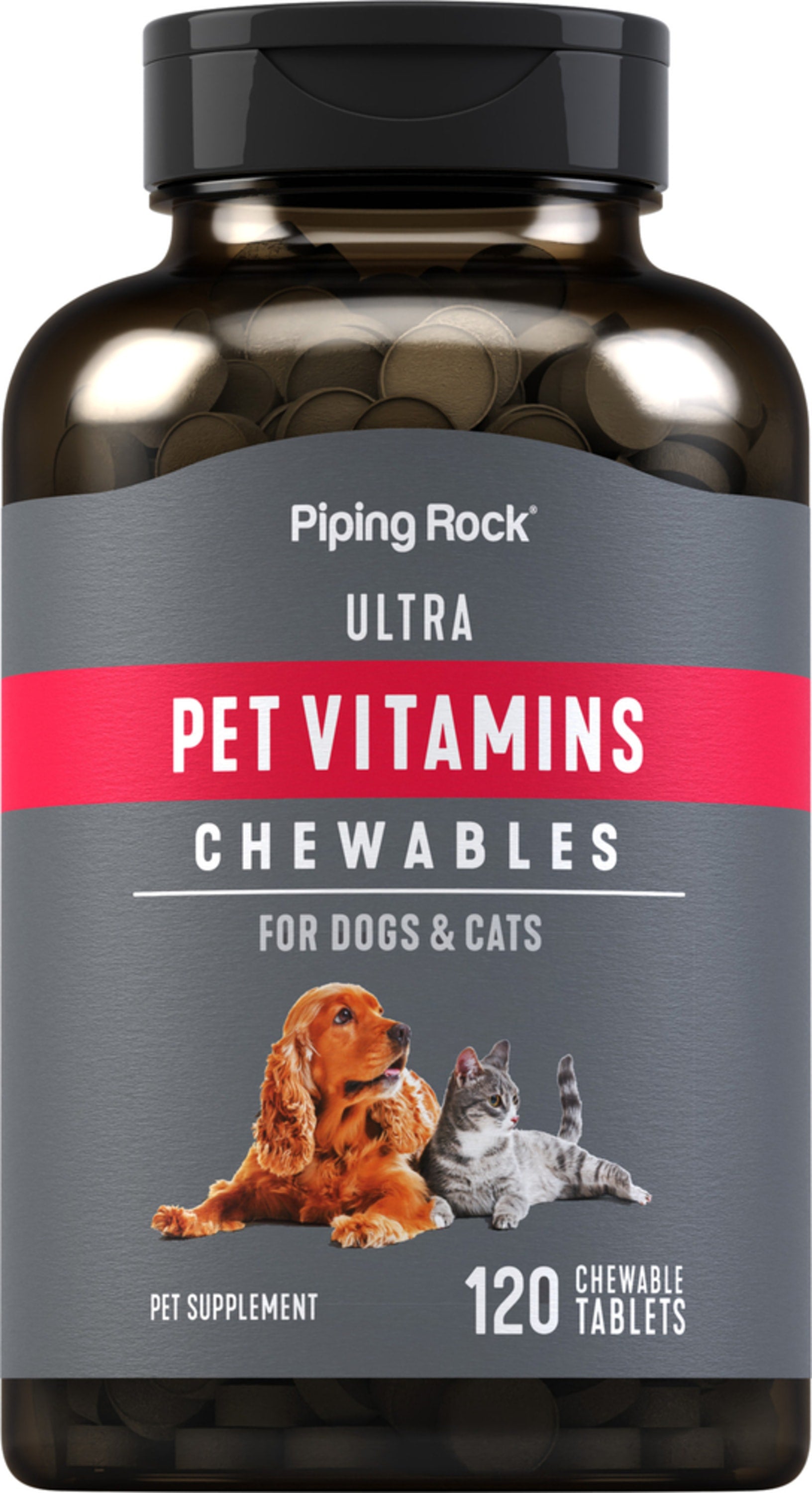 Ultra Pet Vitamins for Dogs & Cats, 120 Chewable Tablets