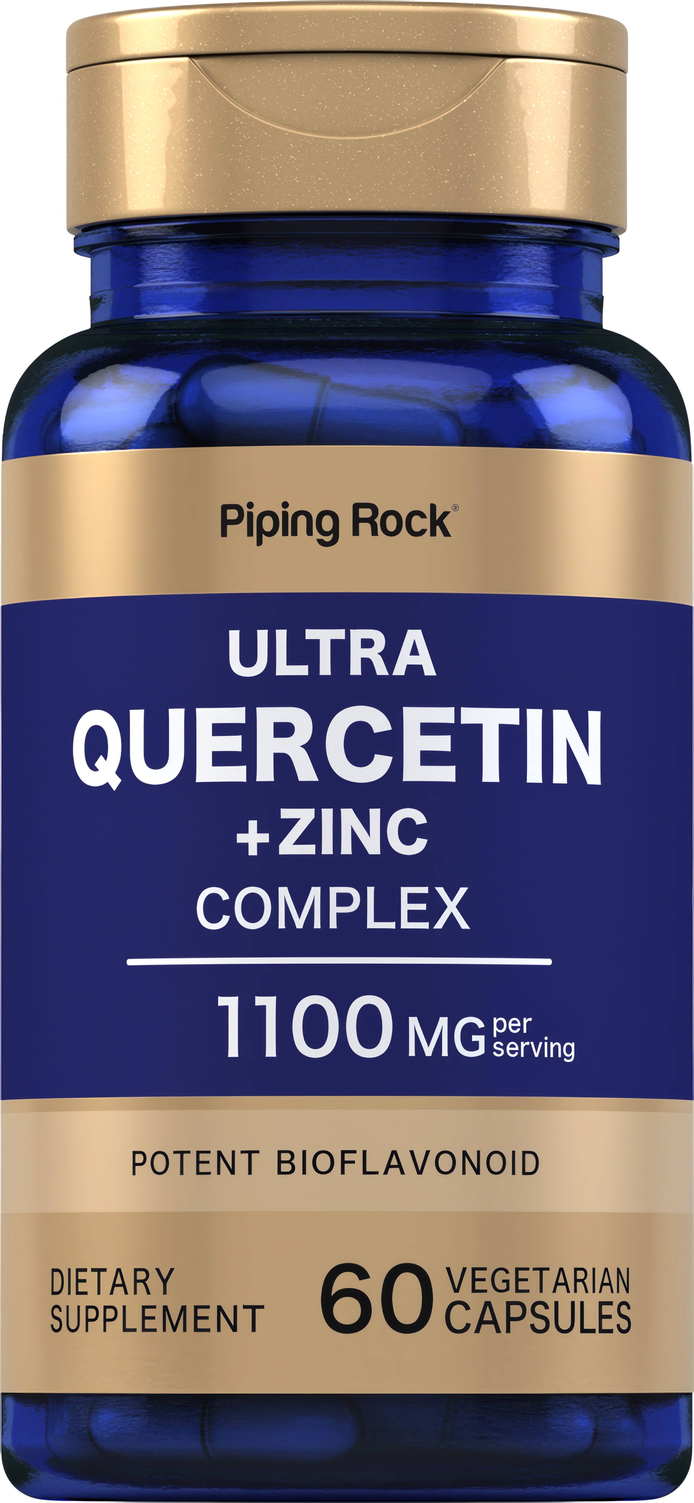 Ultra Quercetin Plus Zinc Complex, 1100 mg (per serving), 60 Vegetarian Capsules