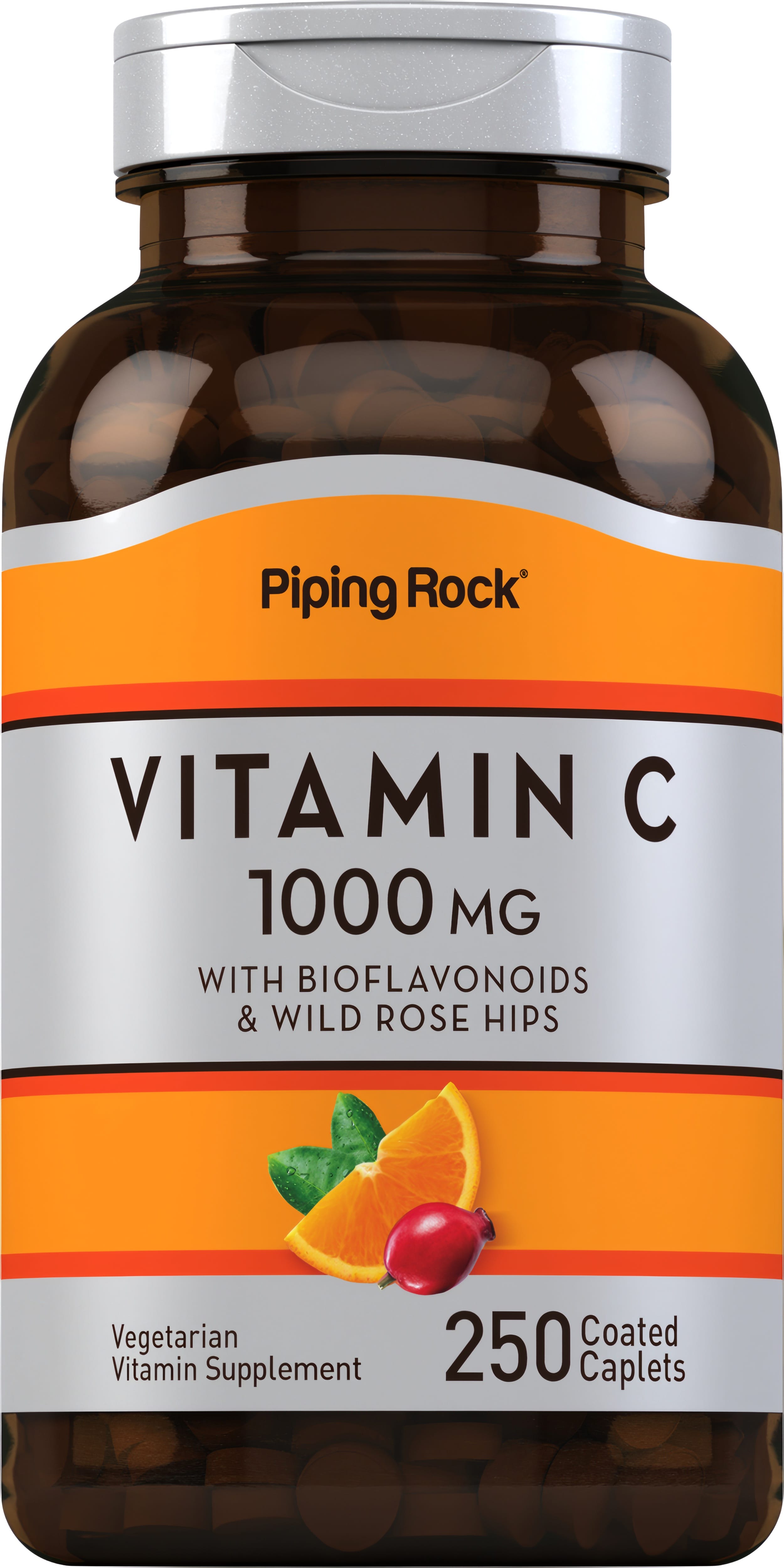 Vitamin C 1000 mg with Bioflavonoids & Rose Hips, 250 Coated Caplets