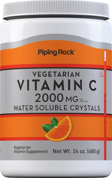 Vitamin C  Powder, 2000 mg (per serving), 24 oz (680 g) Bottle