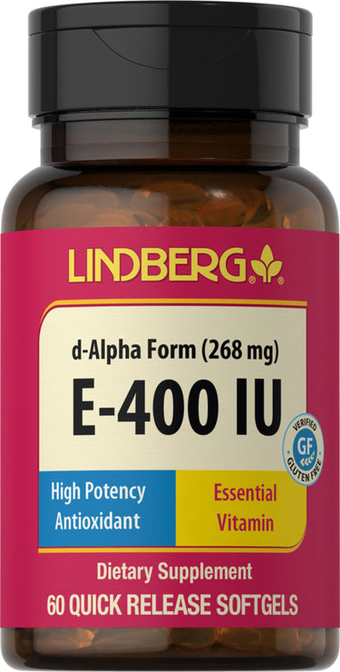 Vitamin E-400 IU (d-Alpha Tocopherol), 60 Quick Release Softgels