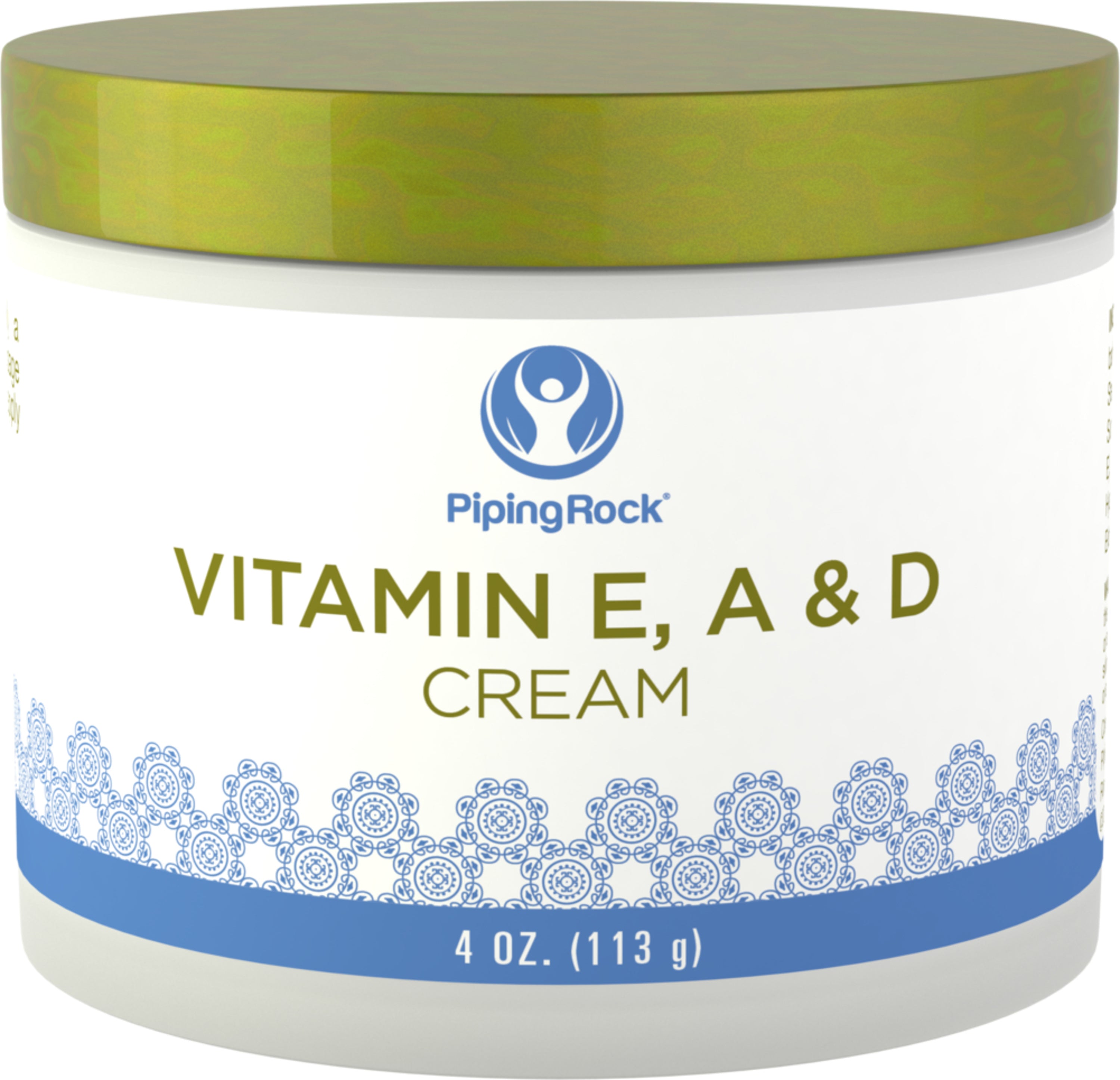 Vitamin E, A & D Cream, 4 oz (113 g) Jar