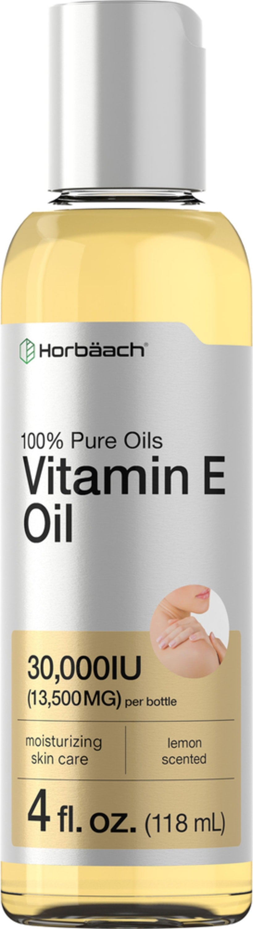 Vitamin E Skin Care Oil, 30,000 IU, 4 fl oz (118 mL) Bottle