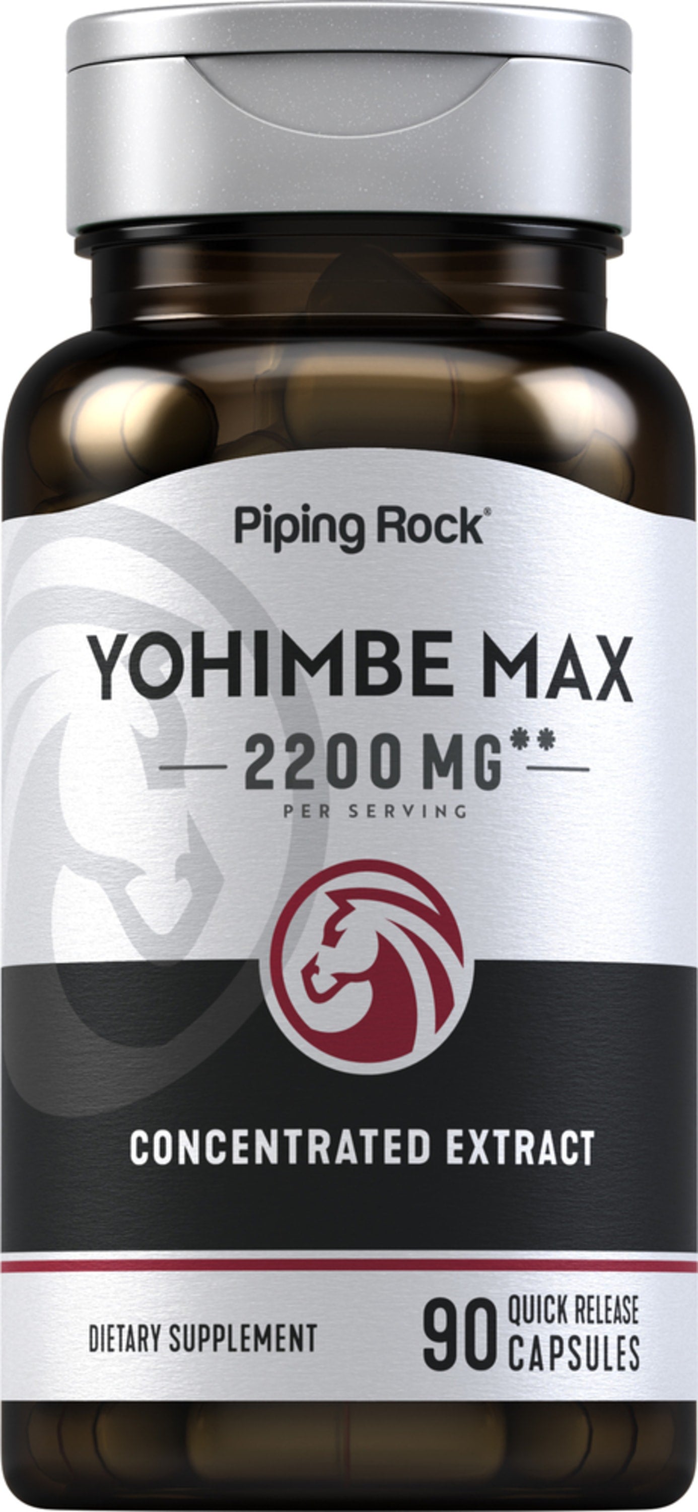 Yohimbe Max, 2200 mg (per serving), 90 Quick Release Capsules