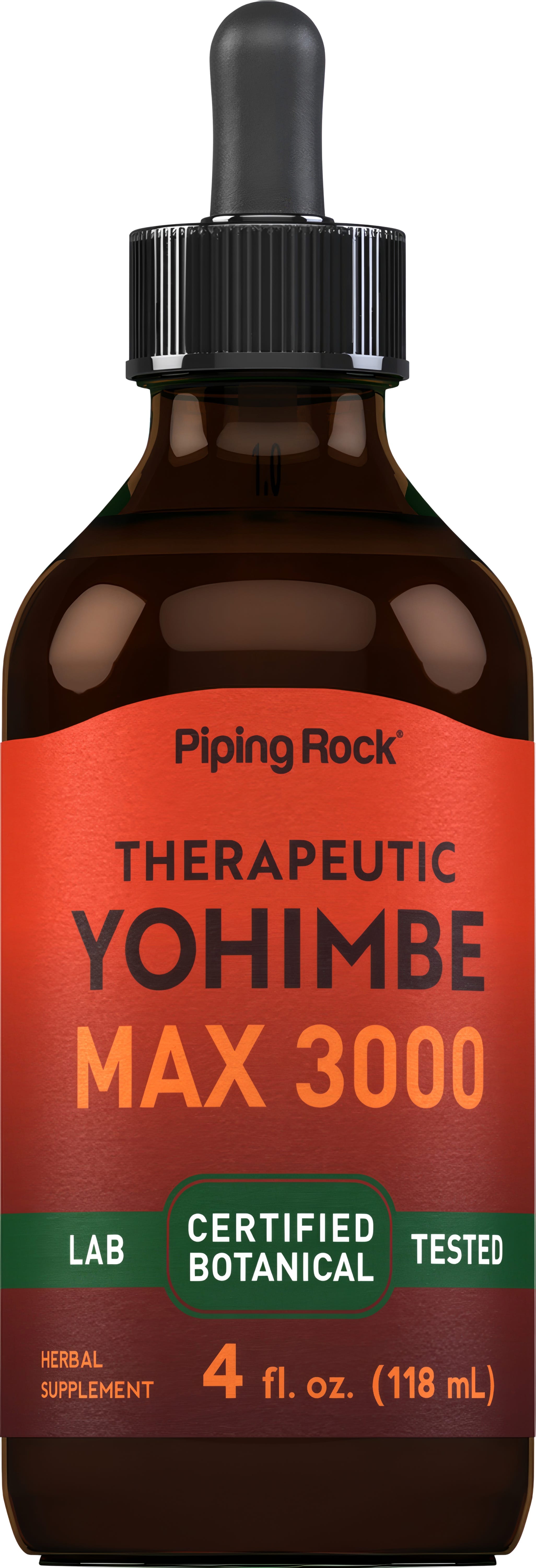 Yohimbe Max 3000 Liquid Extract Alcohol Free, 4 fl oz (118 mL) Dropper Bottle