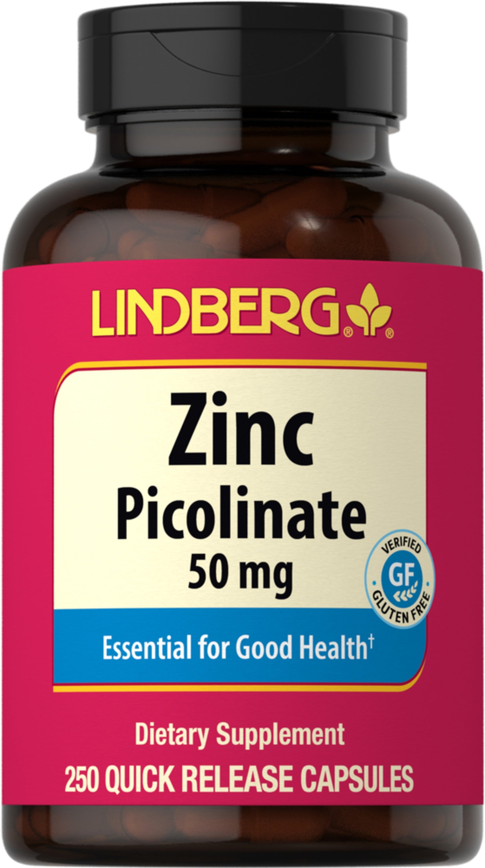 Zinc Picolinate, 50 mg, 250 Quick Release Capsules